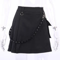 Black High Waist Black Women Sexy Patchwork Bandage Mini Skirt Female SPECIFICATIONSBrand Name: CORLVONMaterial: POLYESTERStyle: Punk StyleElasticity: Non StrechOrigin: Mainland ChinaCN: HUBEIFabric Type: TWILLWaistline: empirePattern DMEwomenstorenull