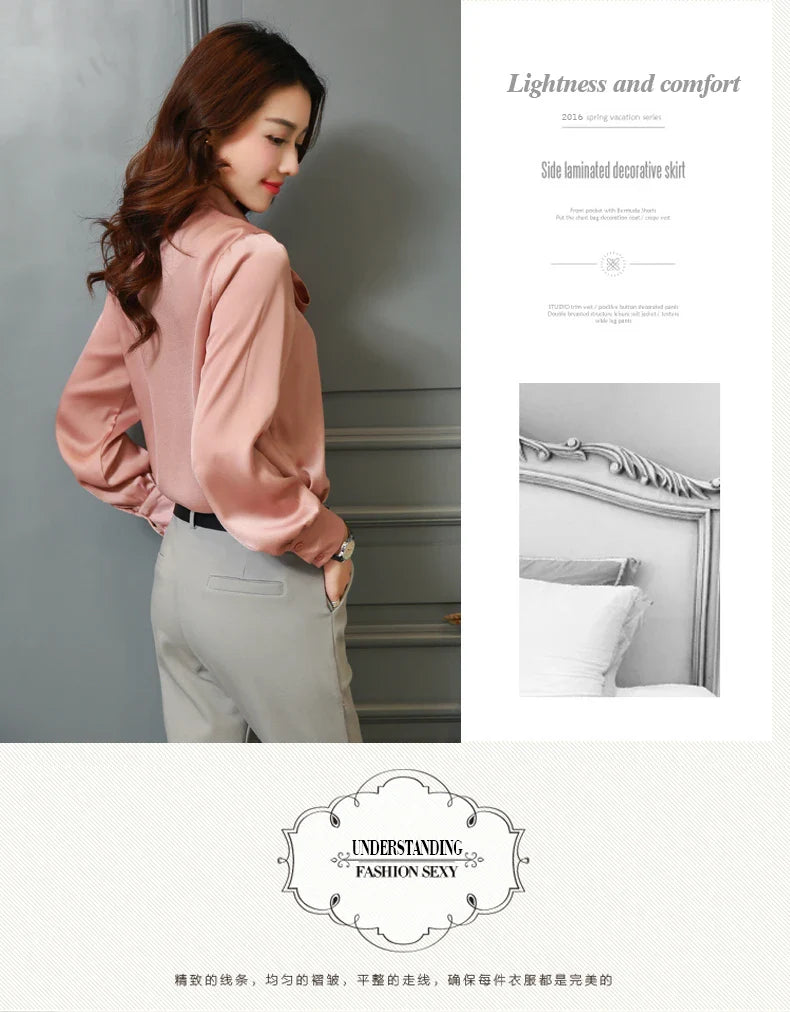 Tops Women's Casual Chiffon Blouse V-Neck Solid Shirt Bow Lantern SleeSPECIFICATIONSBrand Name: SURWENYUEStyle: Office LadyElasticity: Non StrechOrigin: Mainland ChinaCN: GuangdongSeason: All seasonFabric Type: ChiffonHign-concerned ChDMEwomenstorenull