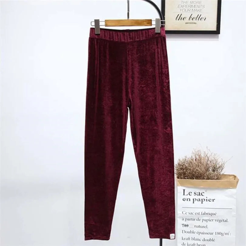 Leggings Knitting Velvet Casual High Elastic Waist Thicken Double LayeSPECIFICATIONSBrand Name: YRRETYLength(Bottoms): Ankle-LengthOrigin: Mainland ChinaHip-Style: regularWaist Type: highSeam: SEAMSpandex: High Spandex(&gt;20%)Item TypDMEwomenstorenull