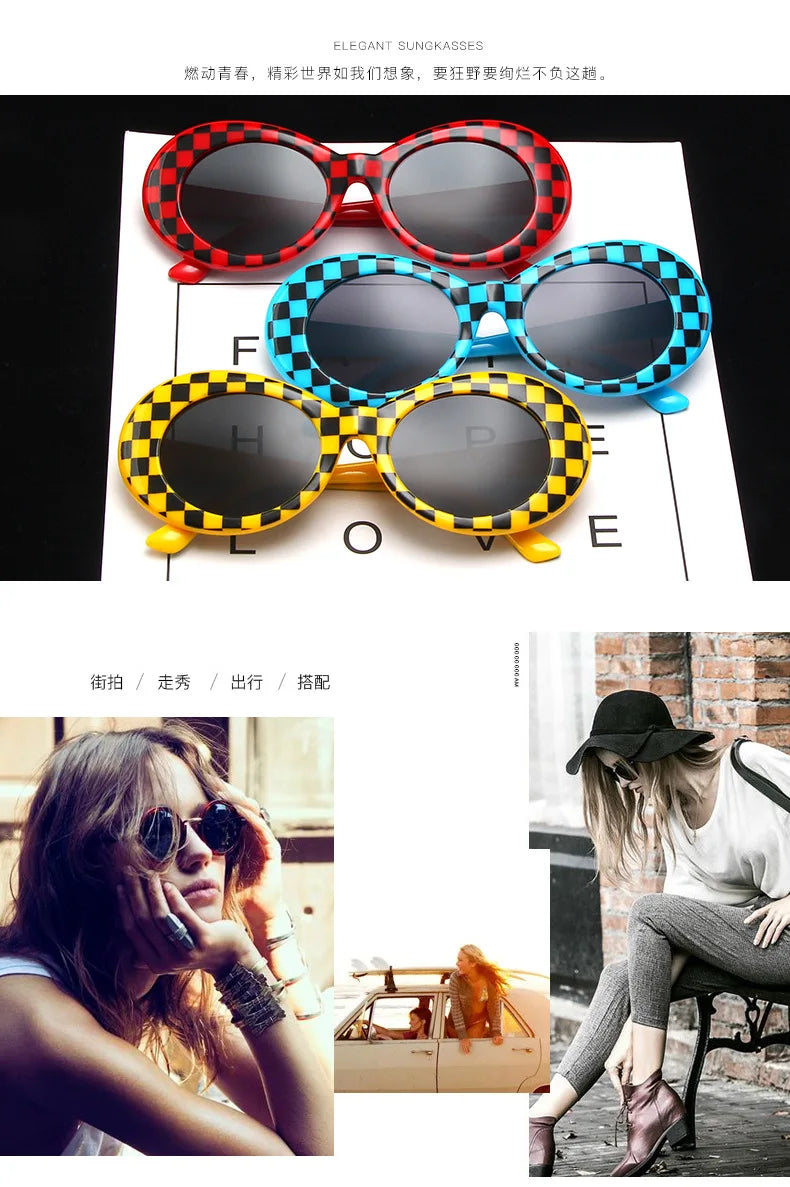 Sunglasses Men Women Purple Red Lens Protection Lattice Eyewear FashioSPECIFICATIONSBrand Name: GUANGDUOrigin: Mainland ChinaApplicable Scenarios: casualGender: WOMENStyle type: OvalModel Number: A053Item Type: EYEWEARProduct Type: FasDMEwomenstorenull