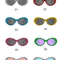 Sunglasses Men Women Purple Red Lens Protection Lattice Eyewear FashioSPECIFICATIONSBrand Name: GUANGDUOrigin: Mainland ChinaApplicable Scenarios: casualGender: WOMENStyle type: OvalModel Number: A053Item Type: EYEWEARProduct Type: FasDMEwomenstorenull