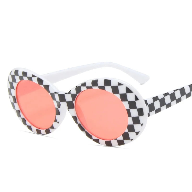 Sunglasses Men Women Purple Red Lens Protection Lattice Eyewear FashioSPECIFICATIONSBrand Name: GUANGDUOrigin: Mainland ChinaApplicable Scenarios: casualGender: WOMENStyle type: OvalModel Number: A053Item Type: EYEWEARProduct Type: FasDMEwomenstorenull