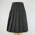 Skirts- Pleated Long Skirt Fashion Clothing Black White for Women