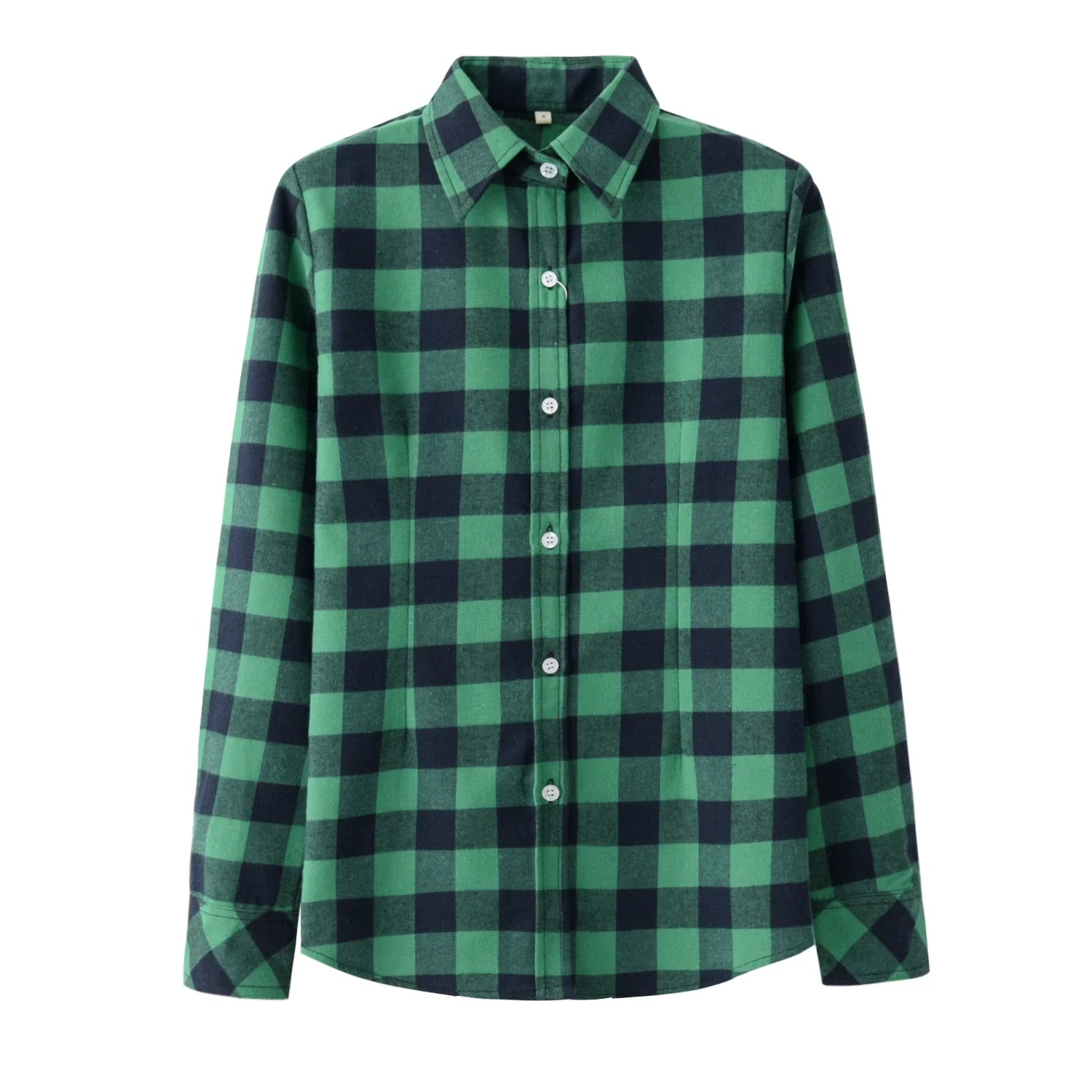 Women Plaid Shirt New Casual Flannel Cotton Lady Long Sleeve Shirt FemSPECIFICATIONSBrand Name: YEOINFabric Type: Polyester CottonHign-concerned Chemical: NonePattern Type: PlaidFit Type: SlimStyle: CasualAge: JUNIORCraft of Weaving: TDMEwomenstorenull