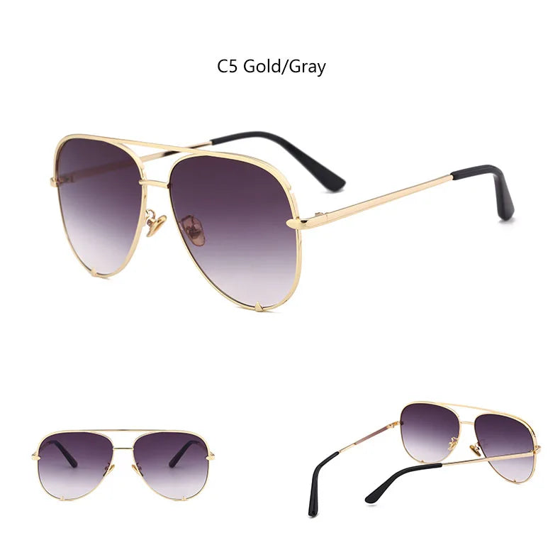 Shades- Sun Glasses Brand Designer Pilot Sunglasses Women Shades