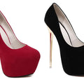 Heels- Sexy Pumps Women Fetish Shoes High Heel Stripper Flock Pumps