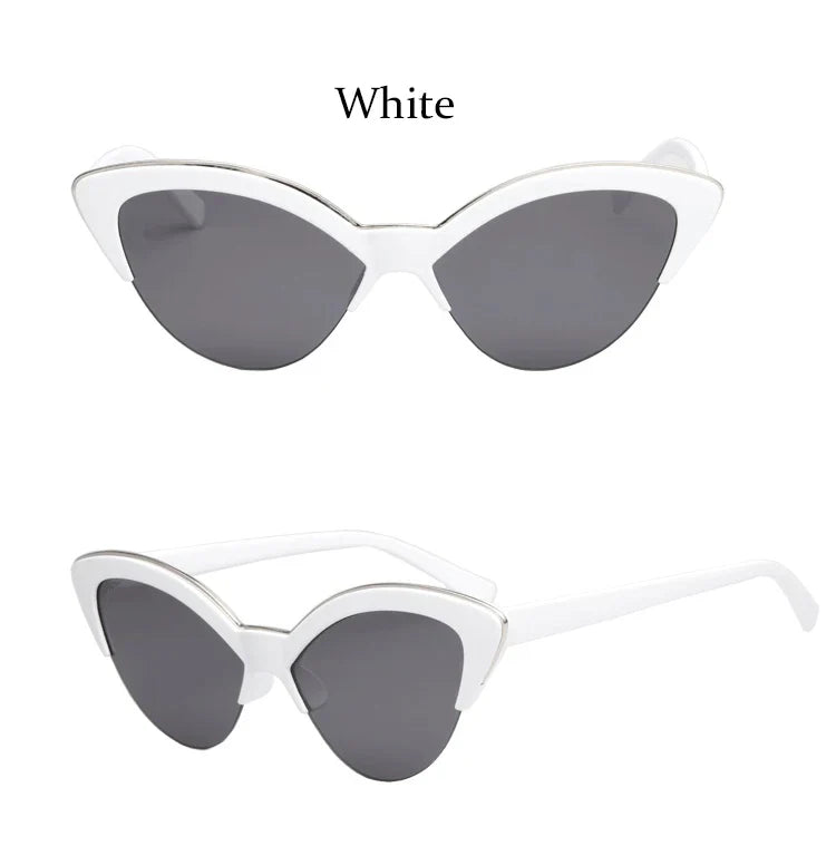 Sunglasses- Glasses For Women New Fashion Small Half Frame Eyewear