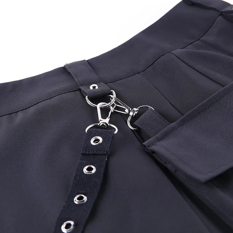 Black High Waist Black Women Sexy Patchwork Bandage Mini Skirt Female SPECIFICATIONSBrand Name: CORLVONMaterial: POLYESTERStyle: Punk StyleElasticity: Non StrechOrigin: Mainland ChinaCN: HUBEIFabric Type: TWILLWaistline: empirePattern DMEwomenstorenull