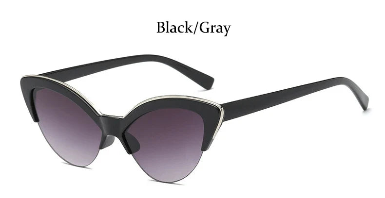 Sunglasses- Glasses For Women New Fashion Small Half Frame Eyewear