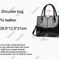 Handbag- Women Patent Pu Leather Mother Crossbody Bag Large Capacity