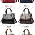 Handbag- Women Patent Pu Leather Mother Crossbody Bag Large Capacity