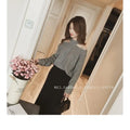 Top- Women's Casual Solid Loose Sweaters Female Sexy Halter Slash