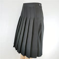 Skirts- Pleated Long Skirt Fashion Clothing Black White for Women