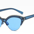 Sunglasses- Glasses For Women New Fashion Small Half Frame Eyewear