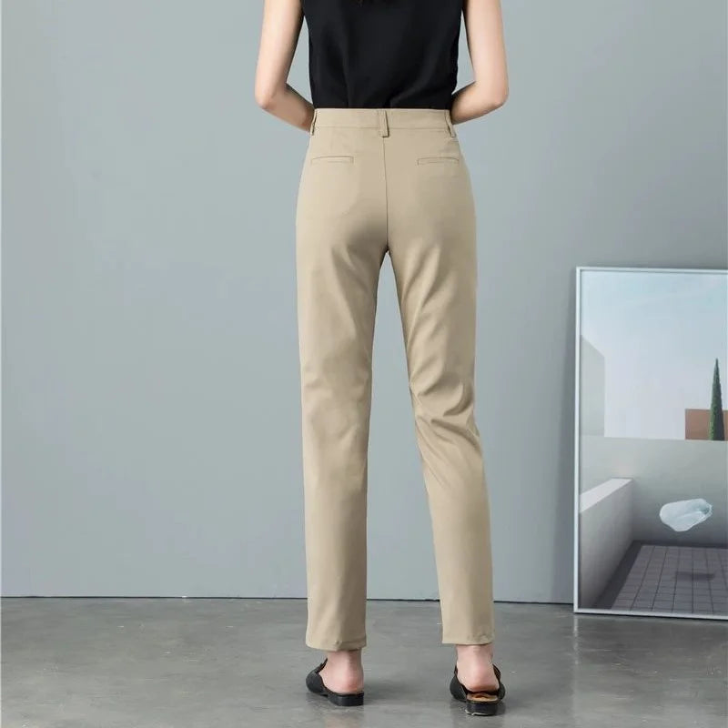 Fashion Ankle Length Suit Pants Office Lady Pencil Spring High Waist WSPECIFICATIONSBrand Name: PPLMHUStyle: Office LadyAge: MIDDLE AGEOrigin: Mainland ChinaCN: HunanSeason: Spring/SummerWaist Type: highDecoration: ButtonDecoration: PoDMEwomenstorenull