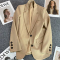 Blazer Elegant Women's Long Sleeve Chic Style fashionable style