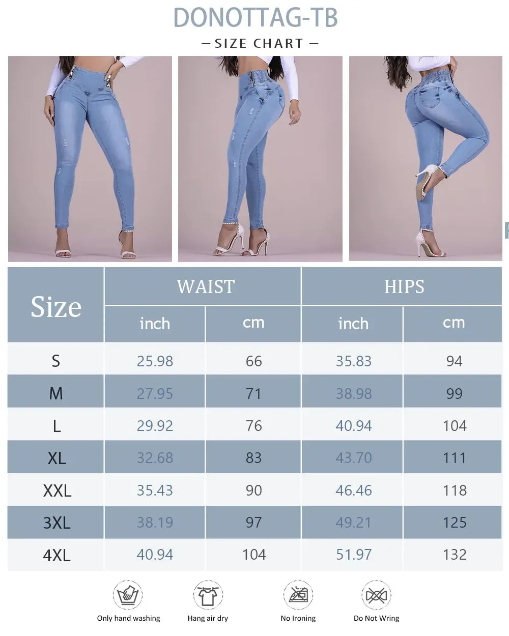 Women's Fashion Jeans High Waist Elastic Denim Pants Straight Leg LengSPECIFICATIONSBrand Name: CAREER ELITEMaterial: COTTONMaterial: POLYESTERElasticity: Medium StrecthFabric Type: Thin denimHign-concerned Chemical: NoneLength: Ankle-DMEwomenstorenull