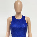 Sleeveless Sequined Jumpsuit Round Neck Slim Fit High Waist Sexy SprinSPECIFICATIONSBrand Name: mandylandyStyle: StreetwearAge: MIDDLE AGEOrigin: Mainland ChinaCN: GuangdongSeason: SummerMaterial: POLYESTERDecoration: SequinedFabric TyDMEwomenstorenull