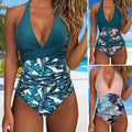 Women Swimsuit Lightweight Stylish Women's Halter One-piece Swimsuit wSPECIFICATIONSBrand Name: SANWOODOrigin: Mainland ChinaMaterial: POLYESTERMaterial: SPANDEXPattern Type: FloralPattern Type: PrintAge: MIDDLE AGESupport Type: Wire FDMEwomenstorenull