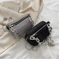 Handbag- Rhinestone Bucket Bag Glitter Chain Purse Women's Mini Bag