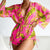 Swimwear- Bikini Set Size Swimsuit Women Long Sleeve Cover Up Print