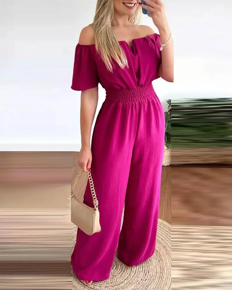 Fashion Printed Wide Leg Jumpsuit Women Sexy Slash Neck Off-shoulder HSPECIFICATIONSBrand Name: FUXIONGFUStyle: CasualAge: JUNIOROrigin: Mainland ChinaCN: GuangdongSeason: SummerMaterial: POLYESTERDecoration: noneFabric Type: POLYESTERDMEwomenstorenull