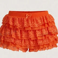 Women's Sweet Bow Lace Ruffles Shorts  Aesthetic Elastic Waist Short PSPECIFICATIONSBrand Name: hiriginDecoration: BOWDecoration: RUFFLESDecoration: TierredFabric Type: BroadclothHign-concerned Chemical: NonePant Style: regularPattern DMEwomenstorenull