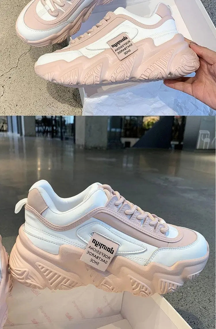 Shoes Fashion Trend Casual Sneakers Women Comfortable Soft Bottom LaceSPECIFICATIONSBrand Name: YBQJOODepartment Name: ADULTUpper Material: PUOrigin: Mainland ChinaOutsole Material: RUBBERHeel Height: Med (3cm-5cm)Hign-concerned ChemicDMEwomenstorenull