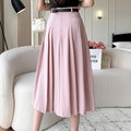 High Waist Midi Pleated Skirts Women's Fashion A-line Casual Suit SkirSPECIFICATIONSBrand Name: YUAZHOQIMaterial: POLYESTERStyle: CasualElasticity: Non StrechOrigin: Mainland ChinaCN: GuangdongSeason: Spring/SummerFabric Type: BroadcloDMEwomenstorenull