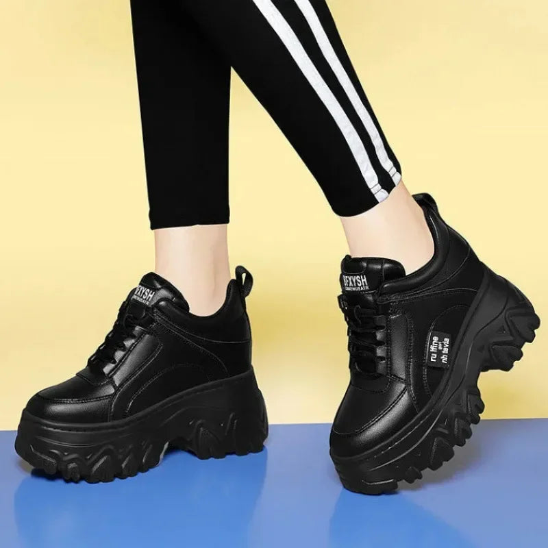 Sneakers- Shoes Comfortable Female Fashion High Heel Woman Sneakers