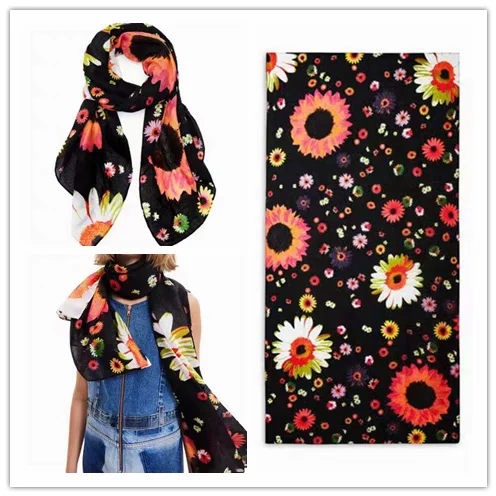 original single Spanish new trend colorful leisure gift shawl scarfSPECIFICATIONSBrand Name: NoEnName_NullCraft of Weaving: Non-wovenOrigin: ES(Origin)Gender: WOMENDepartment Name: ADULTHign-concerned Chemical: NoneMaterial: POLYESTDMEwomenstorenull