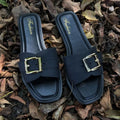 Slippers- Buckle Outer Slippers Wear with Belt Anti Slip Platform