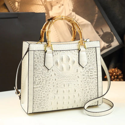 Women's Bag Crocodile Pattern Handbag Portable Tote Bag Mom Tide ShoulSPECIFICATIONSBrand Name: BJYLOrigin: Mainland ChinaCN: GuangdongLining Material: COTTONMain Material: Genuine leatherPlace Of Origin: GUANG DONG ProvincePlace Of OrDMEwomenstorenull