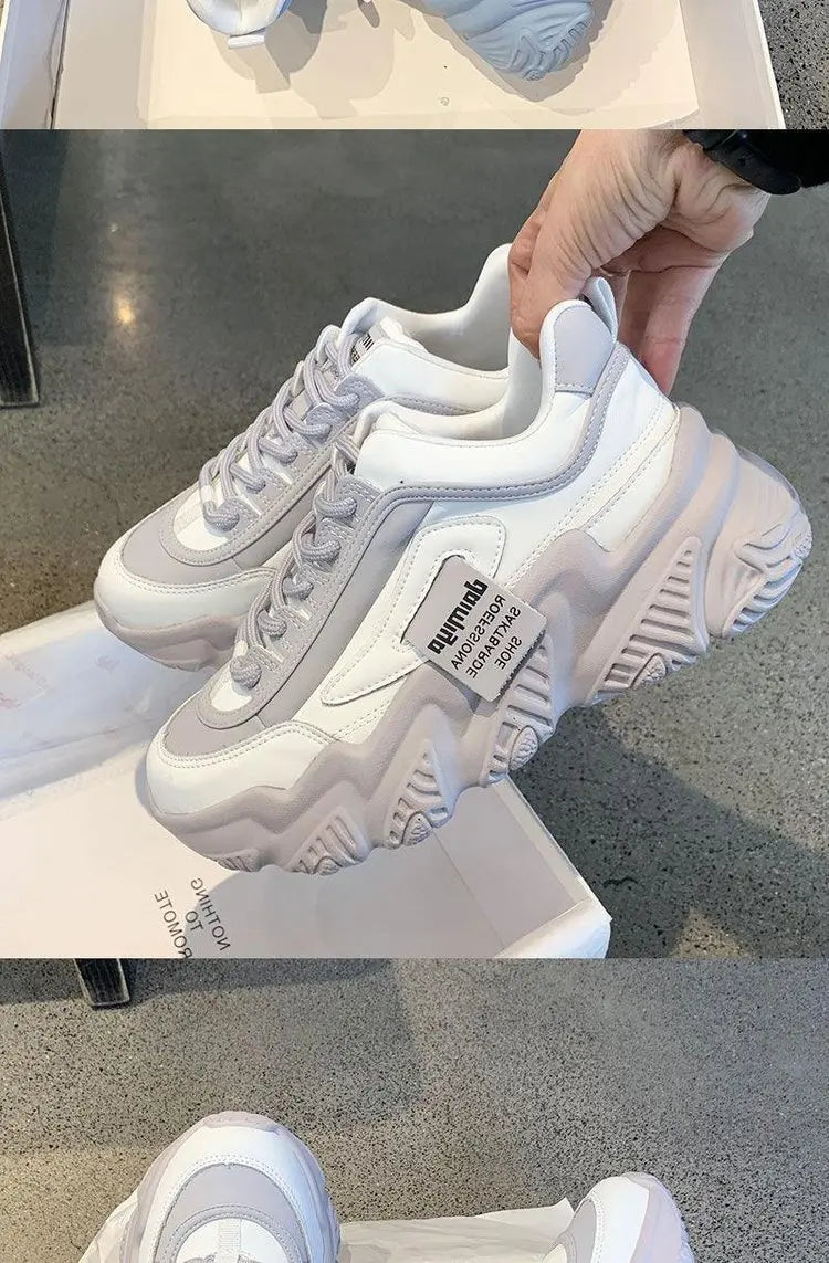 Shoes Fashion Trend Casual Sneakers Women Comfortable Soft Bottom LaceSPECIFICATIONSBrand Name: YBQJOODepartment Name: ADULTUpper Material: PUOrigin: Mainland ChinaOutsole Material: RUBBERHeel Height: Med (3cm-5cm)Hign-concerned ChemicDMEwomenstorenull