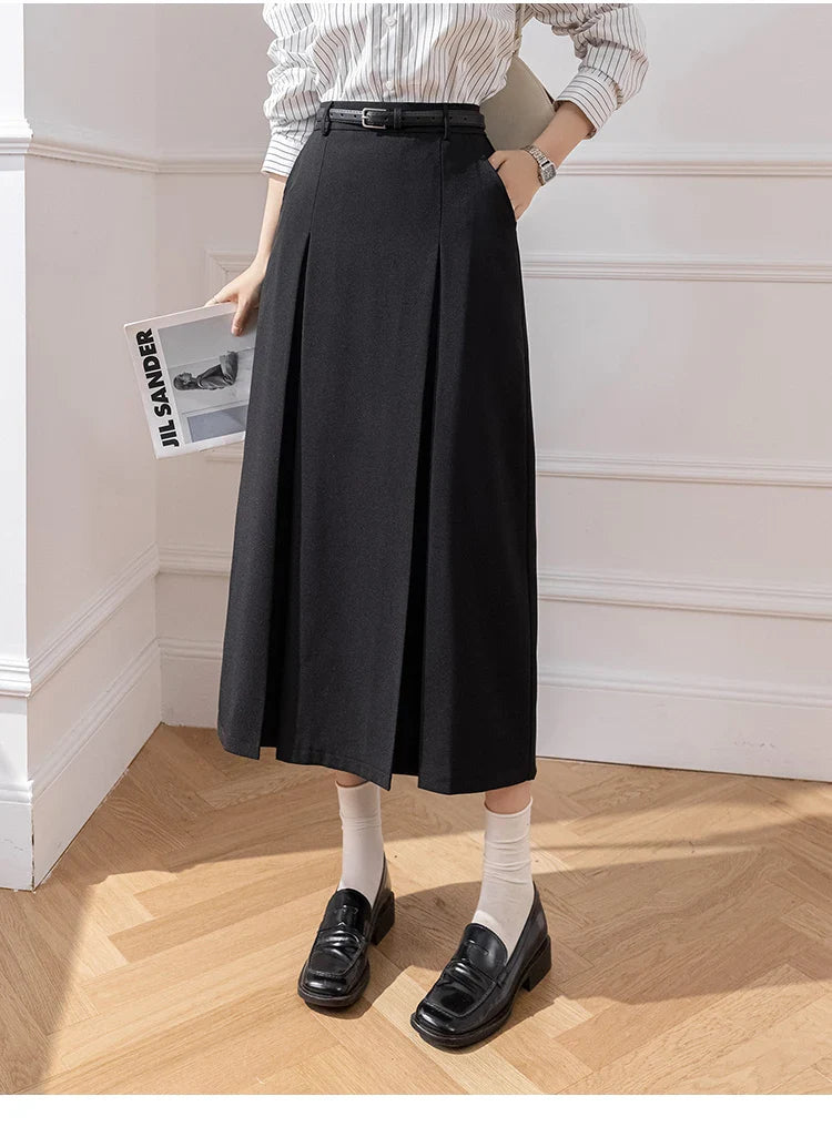 High Waist A-line Long Skirts Office Ladies Elegant Suit Skirt NewSPECIFICATIONSBrand Name: YUAZHOQIMaterial: POLYESTERStyle: CasualElasticity: Non StrechOrigin: Mainland ChinaCN: GuangdongSeason: Spring/SummerFabric Type: BroadcloDMEwomenstorenull