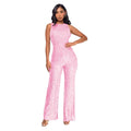 Sleeveless Sequined Jumpsuit Round Neck Slim Fit High Waist Sexy SprinSPECIFICATIONSBrand Name: mandylandyStyle: StreetwearAge: MIDDLE AGEOrigin: Mainland ChinaCN: GuangdongSeason: SummerMaterial: POLYESTERDecoration: SequinedFabric TyDMEwomenstorenull