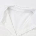 Women's trendy white coat top, loose fit, notched collar, contrast color designer two-piece, ideal for middle-aged women.