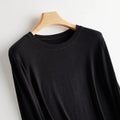 Wool Soft Long Sleeve T-shirts Women Round Neck Slim Fit Basic HeatingSPECIFICATIONSBrand Name: Y DemoStyle: Office LadyAge: MIDDLE AGEOrigin: Mainland ChinaCN: ZhejiangSeason: Autumn/WinterClothing Length: regularDecoration: noneElastDMEwomenstorenull