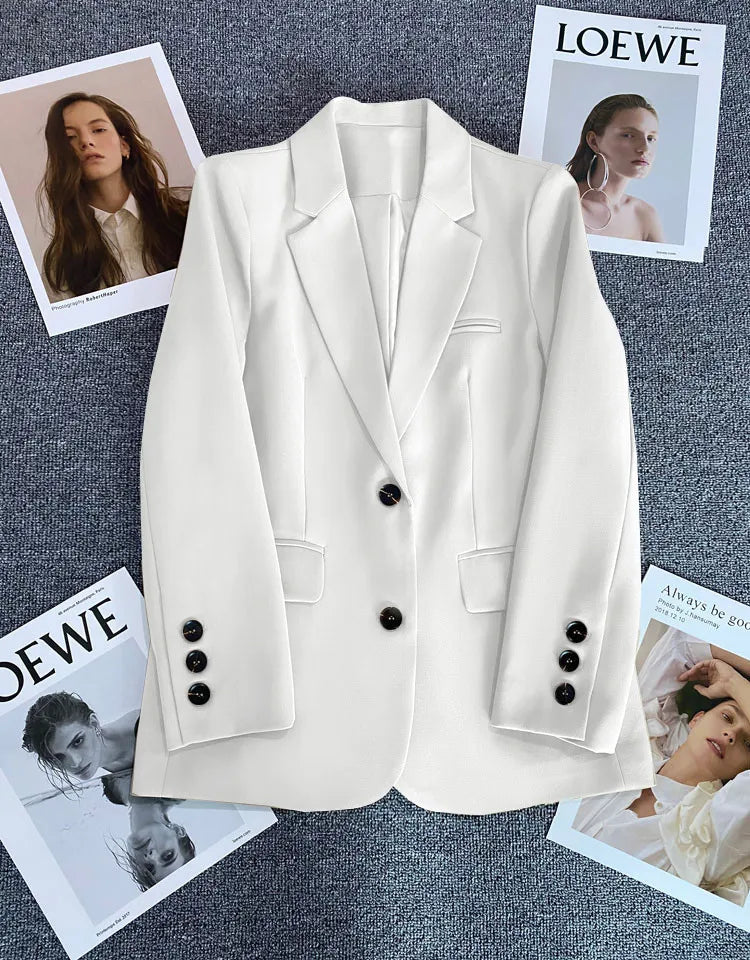 Blazer Elegant Women's Long Sleeve Chic Style fashionable style