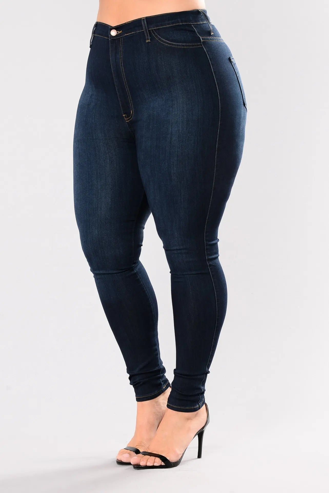 Women's plus size high waist jeans casual Skinny denim fat mom jeansSPECIFICATIONSBrand Name: NoEnName_NullModel Number: 607Style: CasualWash: Bleach WashMaterial: COTTONPlace Of Origin: China (mainland)Decoration: ButtonDecoration: DMEwomenstorenull