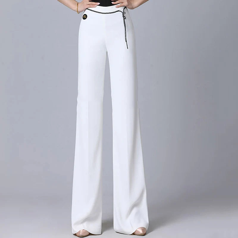 Pants Women New Pure Color Ballroom Wide Leg Trousers Fashion Summer LSPECIFICATIONSBrand Name: NoEnName_NullOrigin: Mainland ChinaCN: ZhejiangMaterial: SPANDEXGender: WOMENDance Type: LatinModel Number: TXH-DBL307Main Material: Matte DMEwomenstorenull