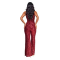 Sleeveless Sequined Jumpsuit Round Neck Slim Fit High Waist Sexy SprinSPECIFICATIONSBrand Name: mandylandyStyle: StreetwearAge: MIDDLE AGEOrigin: Mainland ChinaCN: GuangdongSeason: SummerMaterial: POLYESTERDecoration: SequinedFabric TyDMEwomenstorenull