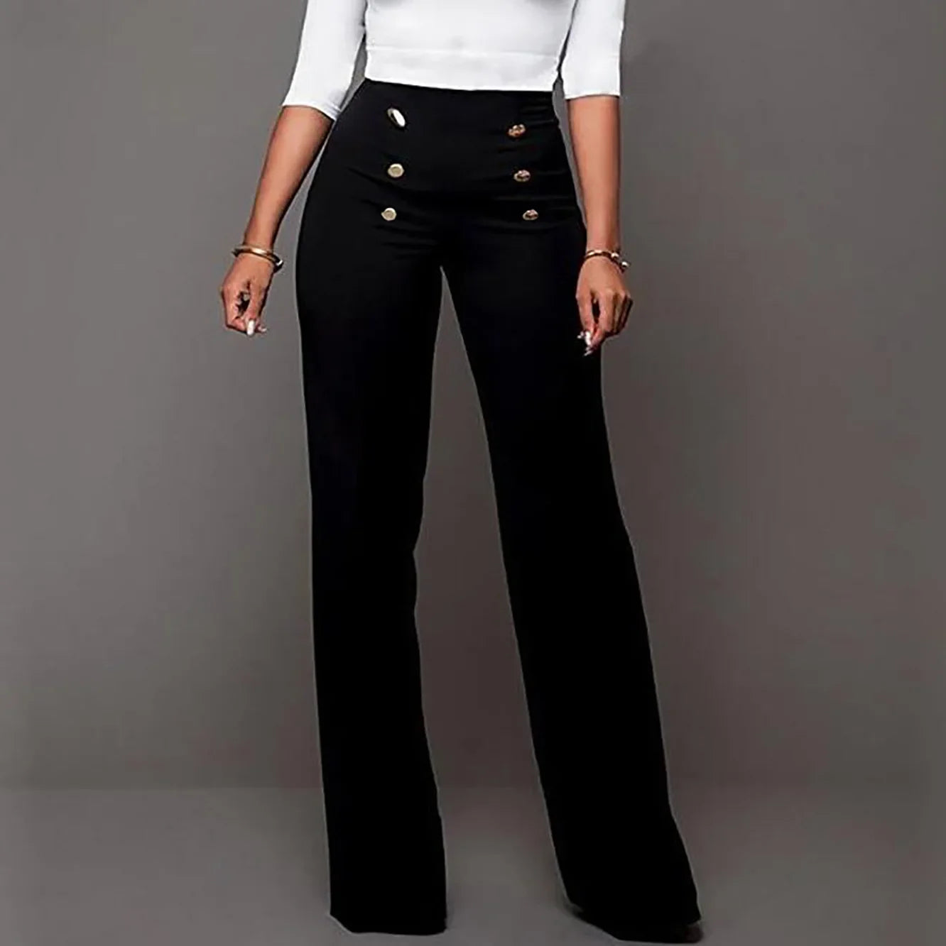 Pants-bottoms new style explosive narrow version of wide-leg trousers