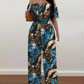 Fashion Printed Wide Leg Jumpsuit Women Sexy Slash Neck Off-shoulder HSPECIFICATIONSBrand Name: FUXIONGFUStyle: CasualAge: JUNIOROrigin: Mainland ChinaCN: GuangdongSeason: SummerMaterial: POLYESTERDecoration: noneFabric Type: POLYESTERDMEwomenstorenull