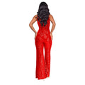 Sleeveless Sequined Jumpsuit Round Neck Slim Fit High Waist Sexy SprinSPECIFICATIONSBrand Name: mandylandyStyle: StreetwearAge: MIDDLE AGEOrigin: Mainland ChinaCN: GuangdongSeason: SummerMaterial: POLYESTERDecoration: SequinedFabric TyDMEwomenstorenull