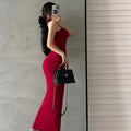 Turtleneck Midi Dress Women Ladies Elastic Hip Wrap Elegant Bodycon DrSPECIFICATIONSBrand Name: MEXZTElasticity: Slight StrechSleeve Style: regularFabric Type: ViscoseHign-concerned Chemical: NonePattern Type: SolidFit Type: SlimSilhouDMEwomenstorenull