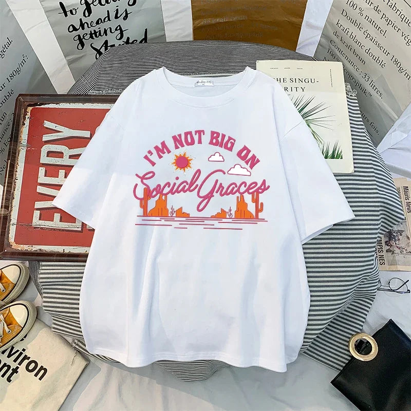 T-shirt Women Love Print Streetwear Graphic T Shirts Short Sleeve CasuSPECIFICATIONSBrand Name: NoEnName_NullStyle: CasualAge: JUNIOROrigin: Mainland ChinaCN: GuangdongSeason: SummerClothing Length: regularDecoration: noneElasticity: SDMEwomenstorenull