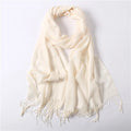 Scarf Winter Hijabs Tassels Long Lady Shawls Cashmere Scarves WrapsSPECIFICATIONSBrand Name: NoEnName_NullCraft of Weaving: TATOrigin: Mainland ChinaCN: GuangdongGender: WOMENDepartment Name: ADULTHign-concerned Chemical: NoneMateriDMEwomenstorenull