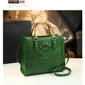 Women's Bag Crocodile Pattern Handbag Portable Tote Bag Mom Tide ShoulSPECIFICATIONSBrand Name: BJYLOrigin: Mainland ChinaCN: GuangdongLining Material: COTTONMain Material: Genuine leatherPlace Of Origin: GUANG DONG ProvincePlace Of OrDMEwomenstorenull