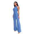 Sleeveless Sequined Jumpsuit Round Neck Slim Fit High Waist Sexy SprinSPECIFICATIONSBrand Name: mandylandyStyle: StreetwearAge: MIDDLE AGEOrigin: Mainland ChinaCN: GuangdongSeason: SummerMaterial: POLYESTERDecoration: SequinedFabric TyDMEwomenstorenull